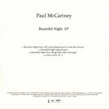 UK 2020 07 31 PAUL McCARTNEY - FLAMING PIE - DELUXE EDITION - EP C - BEAUTIFUL NIGHT - 1997 12 15 - PROMO - CDR - pic 3