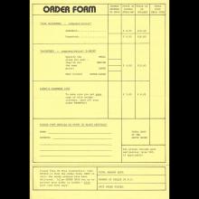 1981 11 04 WINGS FUN CLUB - CLUB SANDWICH - NEW MAILLING ADRESS AND ORDER FORM - pic 1