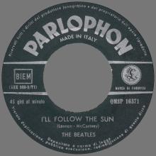 ITALY 1964 12 10 - QMSP 16371 - ROCK AND ROLL MUSIC ⁄ I'LL FOLLOW THE SUN - B - LABELS - pic 4