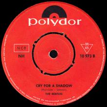 SW042 / MY BONNIE / CRY FOR A SHADOW / POLYDOR NH 10 973 - pic 5