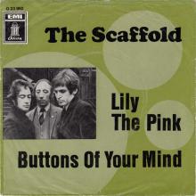 1968 10 18 - THE SCAFFOLD - LILLY THE PINK - GERMANY - O 23 962 - pic 1