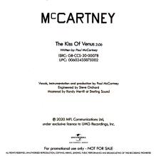 2020 12 18 - McCARTNEY III - THE KISS OF VENUS - 1 CDR PROMO -1 - pic 2
