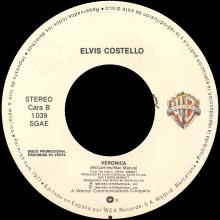 ELVIS COSTELLO - VERONICA  ⁄ VERONICA - SPAIN - WEA RECORDS - 1.039 - PROMO  - pic 5