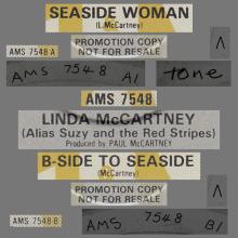 LINDA McCARTNEY 2 ALIAS SUZY AND THE REED STRIPES - SEASIDE WOMAN - AMS 7548 - pic 2
