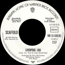 MIKE McGEAR / SCAFFOLD - LIVERPOOL LOU - GERMANY - PROMO - WB 16 400 (N) - pic 3