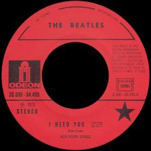 THE BEATLES FLASH BACK - J 2C 006-04455 - I NEED YOU ⁄DIZZY MISS LIZZY  - pic 1
