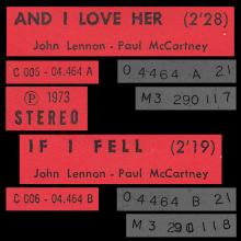 THE BEATLES FLASH BACK - J 2C 006-04464 - AND I LOVE HER ⁄ IF I FELL - pic 1