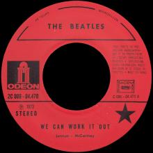 THE BEATLES FLASH BACK - J 2C 006-04470 - WE CAN WORK IT OUT ⁄ DAYTRIPPER - pic 1