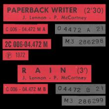 THE BEATLES FLASH BACK - J 2C 006-04472 - PAPERBACK WRITER ⁄ RAIN - pic 4