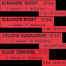 THE BEATLES FLASH BACK - J 2C 006-04473 - B - NA 2C 004- 0473 - ELEANOR RIGBY ⁄ YELLOW SUBMARINE - pic 7