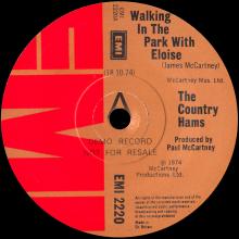 THE COUNTRY HAMS - WALKING IN THE PARK WITH ELOISE ⁄ BRIDGE ON THE RIVER SUITE - EMI 2220 - PROMO - pic 1