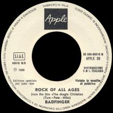 BADFINGER - COME AND GET IT / ROCK OF ALL AGES - ITALY - JUKE-BOX - 3C 006-90916 M ⁄ APPLE 20 - pic 3