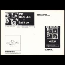 THE BEATLES WERBERATSCHLAG LET IT BE - pic 7