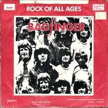 BADFINGER - COME AND GET IT / ROCK OF ALL AGES - YUGOSLAVIA - SAP 8350 ⁄ APPLE 20 - pic 1