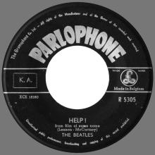 THE BEATLES DISCOGRAPHY BELGIUM 031 - HELP / I'M DOWN - R 5305 - pic 1