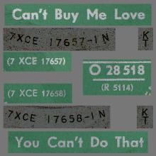 CAN'T BUY ME LOVE ⁄ YOU CAN'T DO THAT - O 28 518 - pic 1