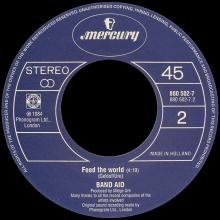 CHARITY 1984 - BAND AID - DO THEY KNOW IT'S CHRISTMAS - FEED THE WORLD - MERCURY 880 502-7 - HOLLAND - pic 5