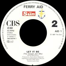CHARITY 1987 - FERRY AID - THE ZEEBRUGGE FERRY DISASTER MARCH 6TH, 1987 - LET IT BE - CBS 650796 7 - AID 1 - HOLLAND - pic 5
