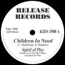 CHARITY 1988 - CHILDREN IN NEED - SPIRIT OF PLAY - KIDS 1988 - UK - pic 3