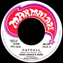 CHRIS BARBER'S BAND - CATCALL - FRANCE - MARMALADE - 45 T SIMPLE 421 167 - pic 1