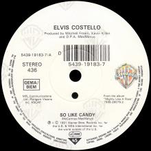 ELVIS COSTELLO 1991 - SO LIKE CANDY - GERMANY - 0 5439-19183-7 - pic 3