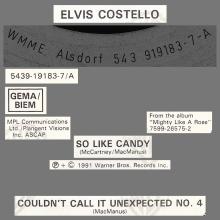 ELVIS COSTELLO - 1991 - SO LIKE CANDY - GERMANY - 0 5439-19183-7 - pic 1