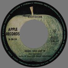 BADFINGER - COME AND GET IT / ROCK OF ALL AGES - PORTUGAL - APPLE RECORDS N-38-14 - pic 3