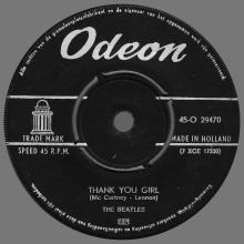 HOLLAND 020 - 1963 04 00 - FROM ME TO YOU - THANK YOU GIRL - ODEON - 45-O 29470 - pic 2