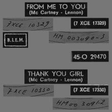 HOLLAND 020 - 1963 04 00 - FROM ME TO YOU - THANK YOU GIRL - ODEON - 45-O 29470 - pic 3
