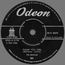 HOLLAND 024 - 1963 04 00 - FROM ME TO YOU - THANK YOU GIRL - ODEON - 45-O 29470 - pic 2