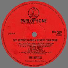THE BEATLES DISCOGRAPHY HOLLAND 1967 06 01 - 1971 - SGT PEPPERS LONELY HEARTS CLUB BAND - PCS 7027 - RED PARLOPHONE LABEL - pic 3