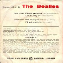 ITALY 1963 11 12 - QMSP 16346 - PLEASE PLEASE ME ⁄ ASK ME WHY - A - SLEEVES  - pic 2