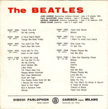 ITALY 1964 07 03 - QMSP 16364 - THANK YOU GIRL ⁄ ALL MY LOVING - A - SLEEVE - pic 1