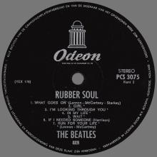 THE BEATLES DISCOGRAPHY HOLLAND 1965 12 03 - 1965 - RUBBER SOUL - PCS 3075 - BLACK ODEON LABEL - pic 5