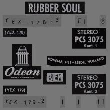 THE BEATLES DISCOGRAPHY HOLLAND 1965 12 03 - 1965 - RUBBER SOUL - PCS 3075 - BLACK ODEON LABEL - pic 1