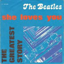 THE GREATEST STORY - SHE LOVES YOU ⁄ I'LL GET YOU - 3C 006-04452 - BLUE LABEL - A - pic 1