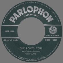 ITALY 1963 11 12 - QMSP 16347 - SHE LOVES YOU ⁄ I'LL GET YOU - B - LABELS - pic 3