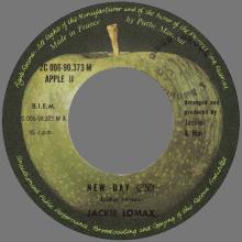 JACKIE LOMAX 1969 06 02 - NEW DAY ⁄ THUMBIN' A RIDE - FRANCE - APPLE 11 ⁄ L 2C 006-90.373 M  - pic 5