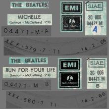 THE GREATEST STORY - MICHELLE ⁄ RUN FOR YOUR LIFE - 3C 006-04471 - BLUE LABEL - C - pic 3