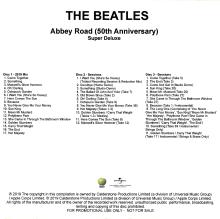 UK - 2019 09 27 THE BEATLES - ABBEY ROAD DELUXE EDITION - DISC 2 - APPLE UNIVERSAL CDR - pic 1
