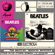 THE BEATLES DISCOGRAPHY FRANCE 1971 09 16 BEATLES MAGICAL MYSTERY TOUR - L - 1983 - APPLE - 1C 072-04 449 - pic 6