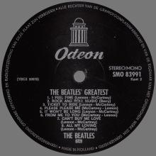 THE BEATLES DISCOGRAPHY HOLLAND 1965 07 00 - 1965 - THE BEATLES GREATEST - BLACK ODEON LABEL - SMO 83991 - pic 5