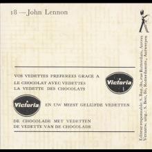 1964 THE BEATLES PHOTO - POSTCARD BELGIUM - CHROMO VICTORIA 18 JOHN LENNON - 8X14,5 - pic 3