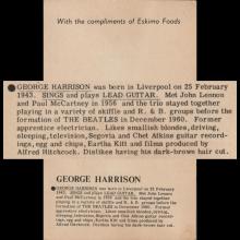 1963 BLACK AND WHITE FOTOCARD UK - ESKIMO FOODS GEORGE HARRISON - 14X9 - pic 1