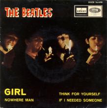 SP271 NOWHERE MAN ⁄ THINK FOR YOURSELF ⁄ IF I NEEDED SOMEONE ⁄ GIRL - pic 1