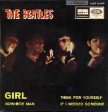 SP272 NOWHERE MAN ⁄ THINK FOR YOURSELF ⁄ IF I NEEDED SOMEONE ⁄ GIRL - pic 1