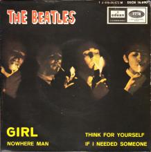 SP273 NOWHERE MAN ⁄ THINK FOR YOURSELF ⁄ IF I NEEDED SOMEONE ⁄ GIRL - pic 1