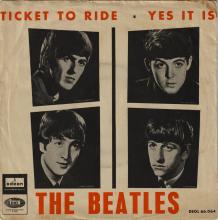 SPAIN 1965 06 10 - DSOL 66.064 - TICKET TO RIDE ⁄ YES IT IS - SLEEVE 02 LABEL A 3 -1 - pic 1