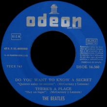 SP001 - TWIST AND SHOUT ⁄ TASTE OF HONEY ⁄ DO YOU WANT TO KNOW A SECRET ⁄ THERE'S A PLACE - SLEEVE 0 A - LABEL 3 - pic 1