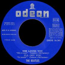 SP023 - SHE LOVES YOU ⁄ I'LL GET YOU ⁄ FROM ME TO YOU ⁄ THANK YOU GIRL - DSOE 16.561 - SLEEVE 3 - LABEL 1 - pic 1